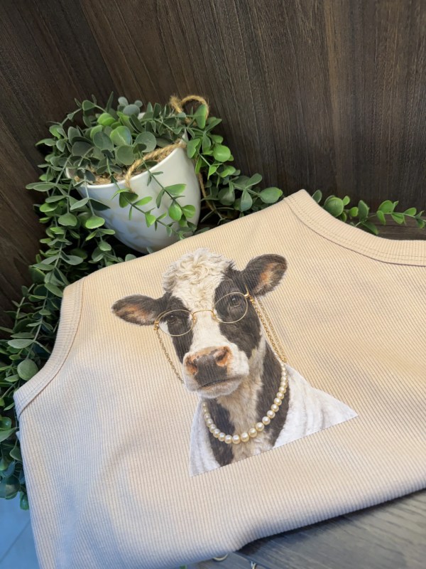 Tank Top Ref.TT vaca lola — Carol Barrera Tienda Equina
